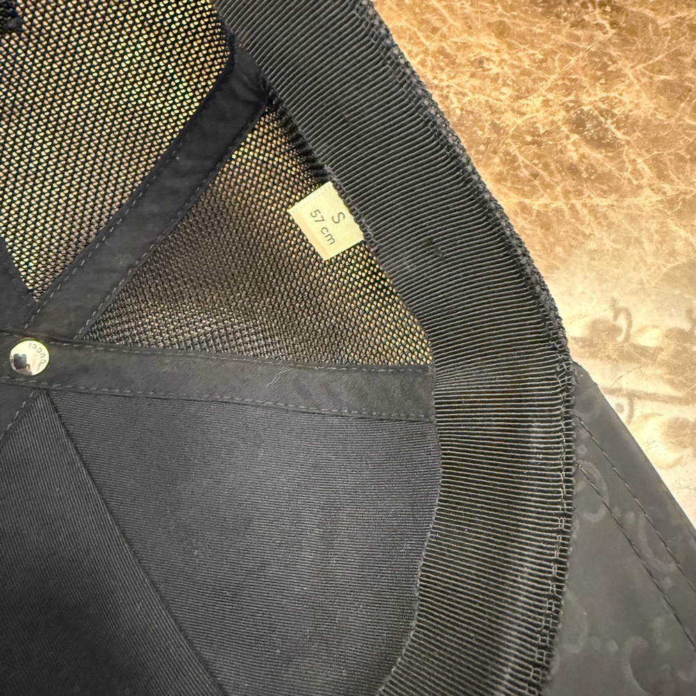 Gucci Black Monogram Cap - Picture 4 of 6